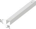 Профиль направляющий ППН (28х27 мм), L=3 м (0,6мм) Кнауф